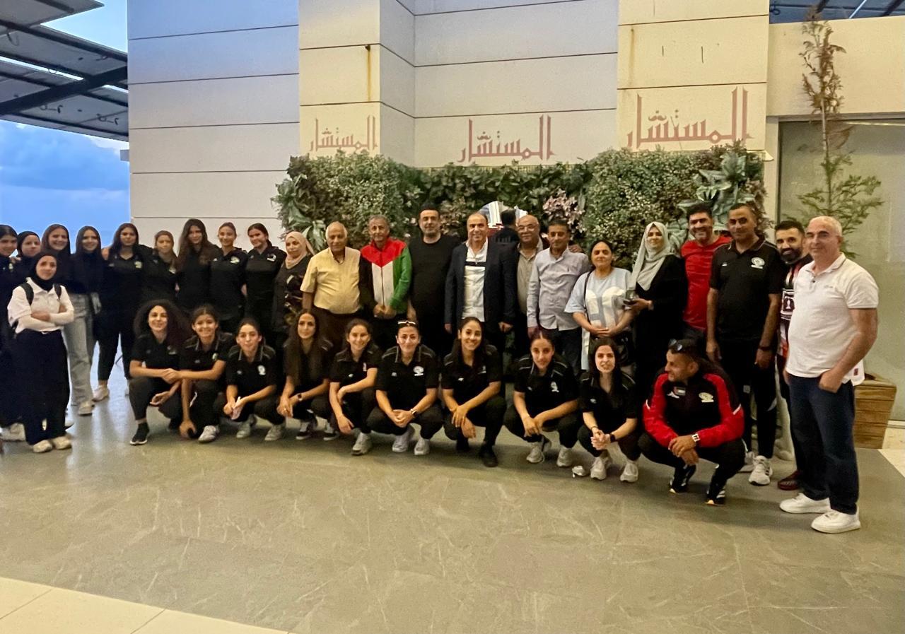 البقاعي وأعضاء الاتحاد الفلسطيني لكرة القدم الشتات ومنتخب السيدات يلتقون السفير دبور