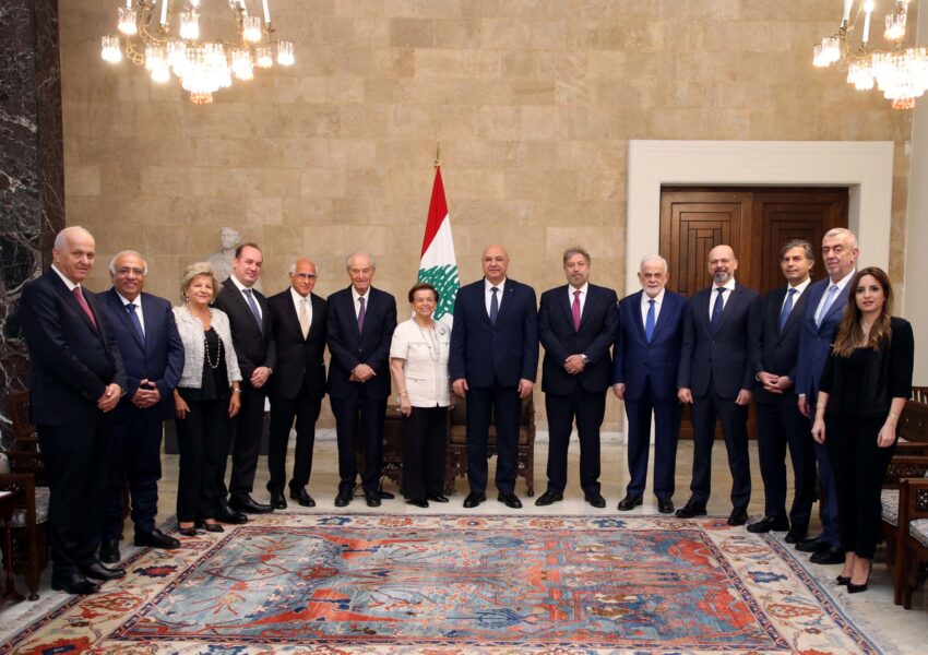 الرئيس عون اطلع من الوزيرين عيسى الخوري ومرقص على اوضاع وزارتيهما ومن الشيخ قدور على جهود المجلس الإسلامي العلوي لرعاية النازحين