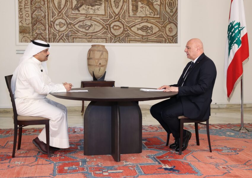 الرئيس عون في حديث الى التلفزيون الكويتي: الكويت محطة أساسية للبنان والزيارة اليها من ضمن الزيارات الى الدول العربية وبالأخص الخليجية