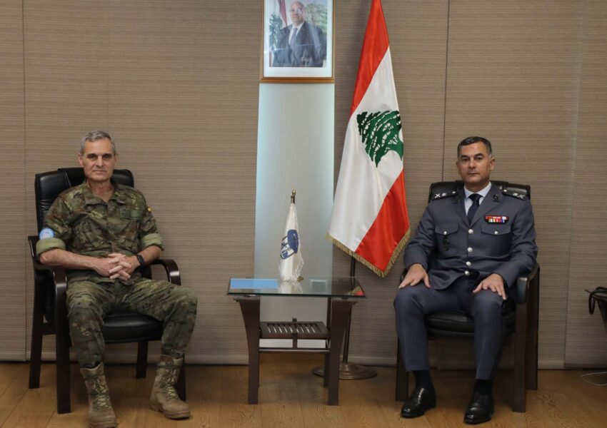 اللواء عبدالله استقبل قائد قوّة الأمم المتّحدة المؤقتة في لبنان