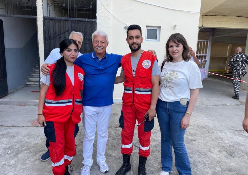 جولة للمهندسة آية البلولي على مراكز الاقتراع في صيدا