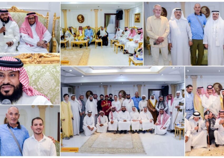 مبارك بن دهيكل وأحمد الزبيدي يكرمان الحجاج الأسبان