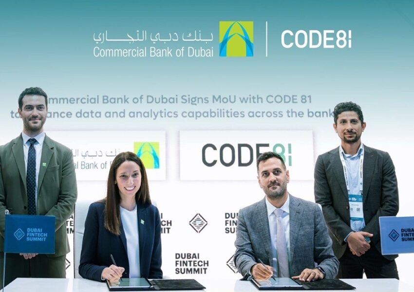 كود 81″ وبنك دبي التجاري يوقّعان مذكرة تفاهم استراتيجية لتسريع التحوّل الرقمي عبر تحليلات البيانات المتقدمة