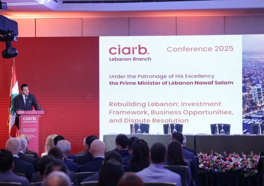 المعهد الملكي للمحكمين ciarb إفتتح مؤتمر إعادة بناء لبنان:أطر الاستثمار،آفآق الاعمال وحل النزاعات” في فينيسيا