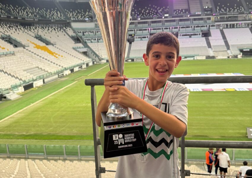 راين أبي نجم يتألّق عالمياً ويفوز ببطولة كأس العالم لأكاديميات جوفنتوس