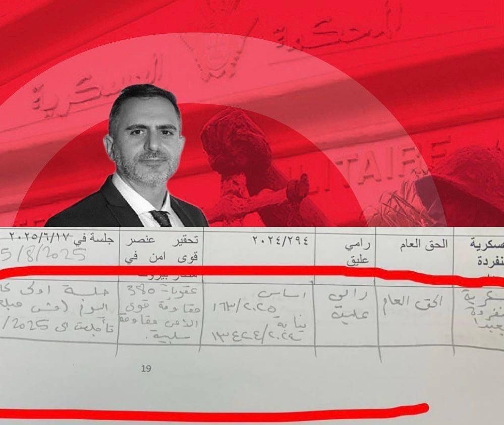 الظلم والتعسف بحق المحامي رامي علّيق لم يتوقف: “أرنب” جديد اليوم من المحكمة العسكرية بعد “أرانب” النيابة العامة التمييزية، وعلّيق يواجه ويدعو إلى “ثورة المظلومين”!
