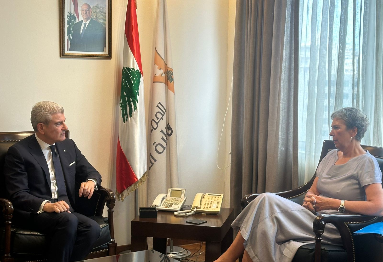 عيسى الخوري بحث مع السفيرة ويشلت التعاون بين لبنان وسويسرا